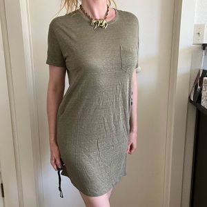 Everlane green cotton T-shirt dress
